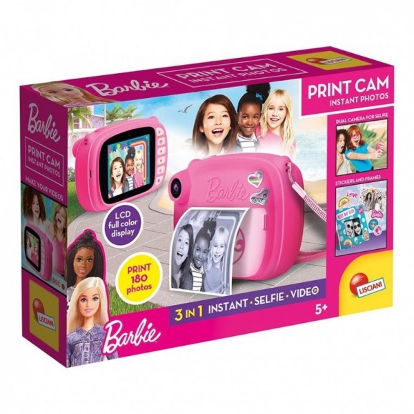 LISCIANI BARBIE CAMERA 3 ΣΕ 1 INSTANT-SELFIE-VIDEO