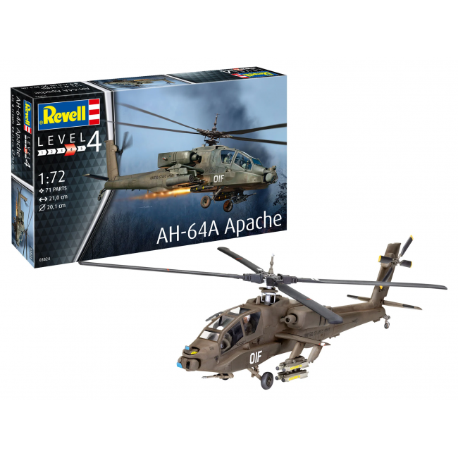 REVELL ΣΕΤ ΜΟΝΤΕΛΙΣΜΟΥ AH-64A APACHE 1:72