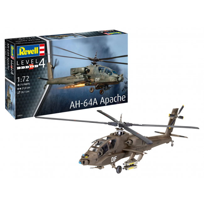 REVELL ΣΕΤ ΜΟΝΤΕΛΙΣΜΟΥ AH-64A APACHE 1:72 REVELL ΣΕΤ ΜΟΝΤΕΛΙΣΜΟΥ AH-64A APACHE 1:72