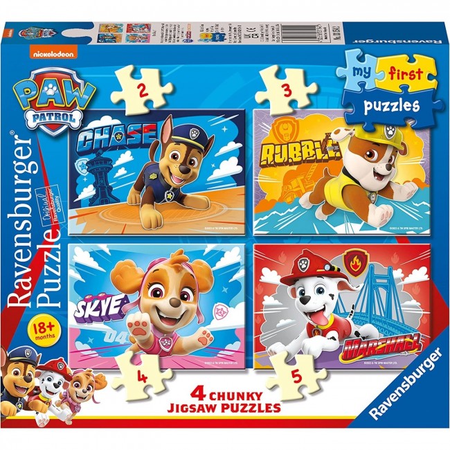 RAVENSBURGER ΤΑ ΠΡΩΤΑ ΜΟΥ ΠΑΖΛ2/3/4/5 ΤΕΜ PAW PATROL RAVENSBURGER ΤΑ ΠΡΩΤΑ ΜΟΥ ΠΑΖΛ2/3/4/5 ΤΕΜ PAW PATROL
