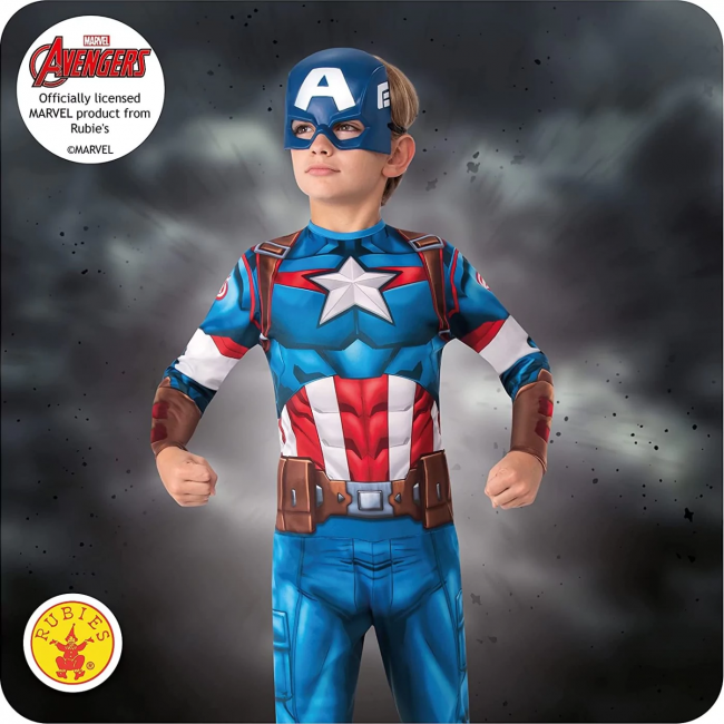 ΑΠΟΚΡΙΑΤΙΚΗ ΣΤΟΛΗ ΠΑΙΔΙΚΗ CAPTAIN AMERICA HS Νο 7-8