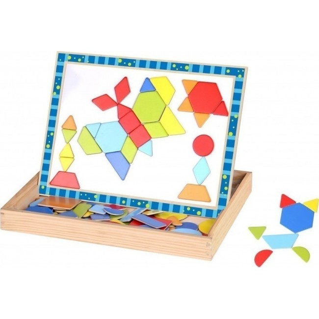 TOOKY TOY ΜΑΓΝΗΤΙΚΟ ΠΑΖΛ  ΜAGNETIC PUZZLE SHAPES