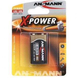 ΜΠΑΤΑΡΙΑ ΠΛΑΚΕ ANSMANN X-POWER 9 VOLT ΜΠΑΤΑΡΙΑ ΠΛΑΚΕ ANSMANN X-POWER 9 VOLT