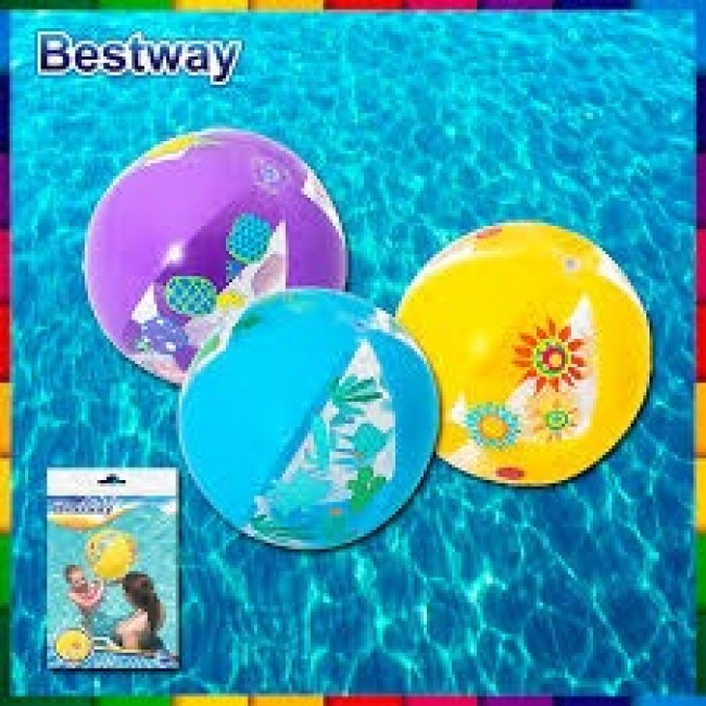 BESTWAY ΦΟΥΣΚΩΤΗ ΜΠΑΛΑ ΘΑΛΑΣΣΗΣ 51 CM