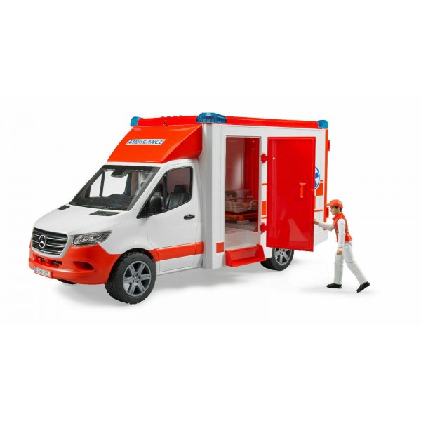 BRUDER ΑΣΘΕΝΟΦΟΡΟ MERCEDES BENZ SPRINTER ΜΕ ΟΔΗΓΟ