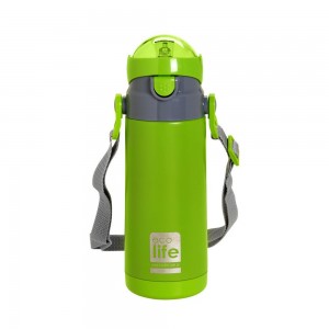 ECO LIFE ΜΕΤΑΛΛΙΚΟ ΘΕΡΜΟΣ ΚΑΛΑΜΑΚΙ ΠΡΑΣΙΝΟ 400ML
