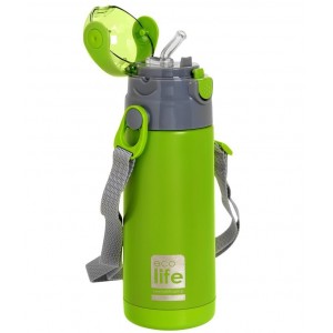 ECO LIFE ΜΕΤΑΛΛΙΚΟ ΘΕΡΜΟΣ ΚΑΛΑΜΑΚΙ ΠΡΑΣΙΝΟ 400ML ECO LIFE ΜΕΤΑΛΛΙΚΟ ΘΕΡΜΟΣ ΚΑΛΑΜΑΚΙ ΠΡΑΣΙΝΟ 400ML