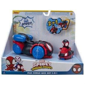 SPIDEY AND HIS AMAZING FRIENDS ΟΧΗΜΑ 15 Cm 2 ΣΕ 1 MILES MORALES