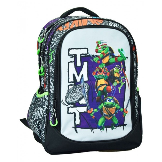 GIM ΤΣΑΝΤΑ ΔΗΜΟΤΙΚΟΥ ΟΒΑΛ 3 ΘΕΣΕΩΝ NINJA TURTLES GIM ΤΣΑΝΤΑ ΔΗΜΟΤΙΚΟΥ ΟΒΑΛ 3 ΘΕΣΕΩΝ NINJA TURTLES