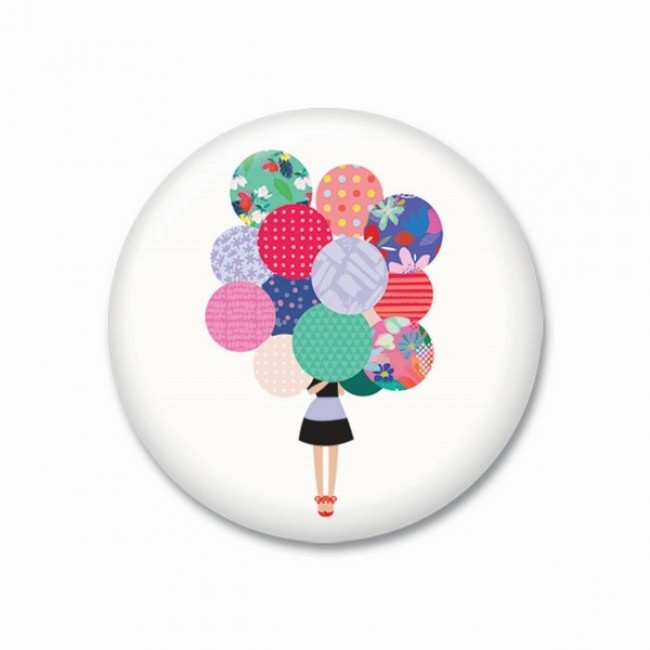 ΜΑΓΝΗΤΑΚΙ THINKOFME 3,8cm LAURA ΚΟΡΙΤΣΙ ΜΠΑΛΟΝΙΑ