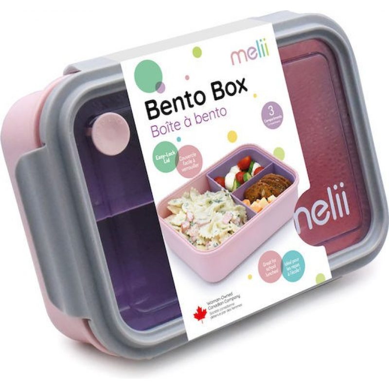 MELLI ΦΑΓΗΤΟΔΟΧΕΙΟ BENTO 3 ΘΕΣΕΩΝ 1250ML ΡΟΖ