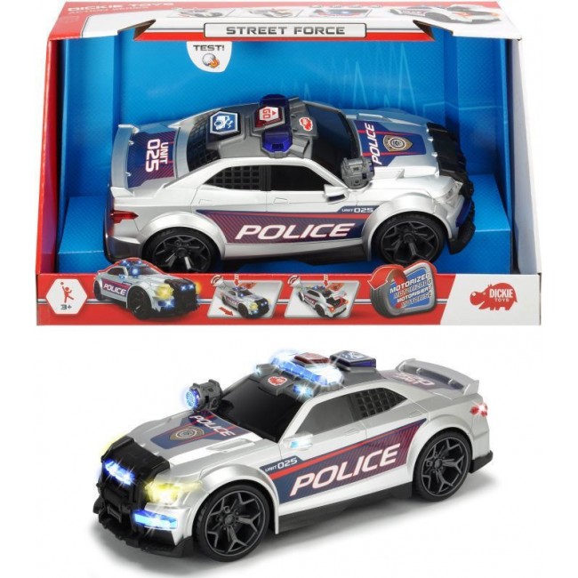 DICKIE ΑΣΤΥΝΟΜΙΚΟ ΟΧΗΜΑ STREET FORCE ΜΕ ΗΧΟΥΣ ΚΑΙ ΦΩΤΑ DICKIE ΑΣΤΥΝΟΜΙΚΟ ΟΧΗΜΑ STREET FORCE ΜΕ ΗΧΟΥΣ ΚΑΙ ΦΩΤΑ