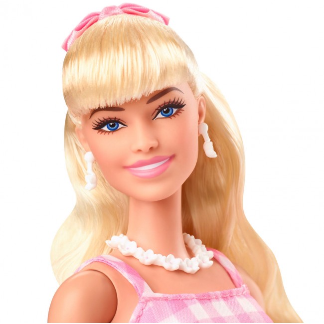 Mattel Συλλεκτική Κούκλα Barbie The Movie Margot Robbie in Pink Gingham Dress για 3+ Ετών HPJ96 Mattel Συλλεκτική Κούκλα Barbie The Movie Margot Robbie in Pink Gingham Dress για 3+ Ετών HPJ96