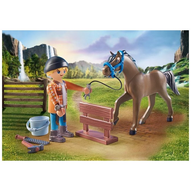 PLAYMOBIL HORSES OF WATERFALL Ο ΠΕΤΑΛΩΤΗΣ BEN ΜΕ ΤΟ ΑΛΟΓΟ ACHILLES PLAYMOBIL HORSES OF WATERFALL Ο ΠΕΤΑΛΩΤΗΣ BEN ΜΕ ΤΟ ΑΛΟΓΟ ACHILLES