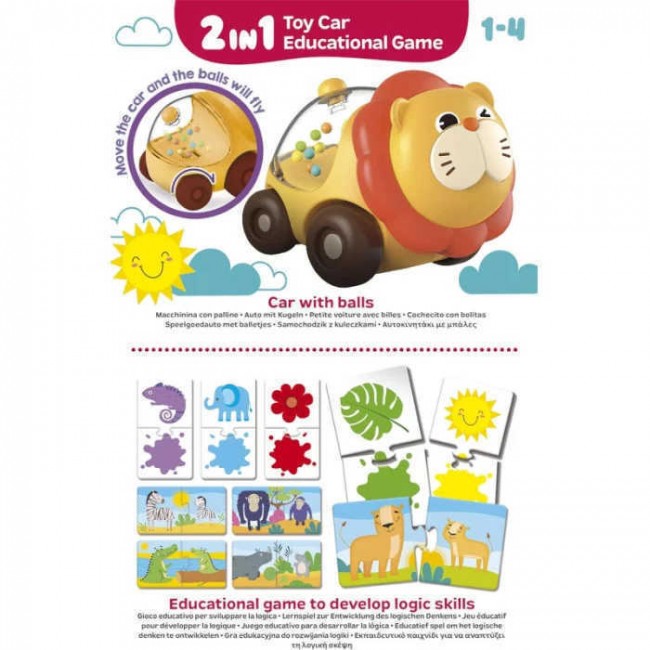 LISCIANI CAROTINA BABY LION CAR AND LOGIC LISCIANI CAROTINA BABY LION CAR AND LOGIC