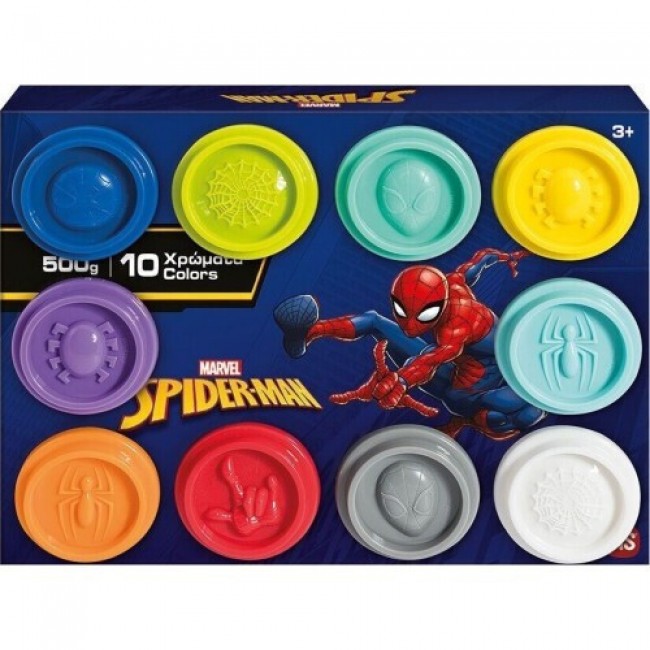 ΠΛΑΣΤΕΛΙΝΗ ΣΕΤ 10 ΒΑΖΑΚΙΑ ΣΕ ΚΟΥΤΙ SPIDERMAN ΠΛΑΣΤΕΛΙΝΗ ΣΕΤ 10 ΒΑΖΑΚΙΑ ΣΕ ΚΟΥΤΙ SPIDERMAN