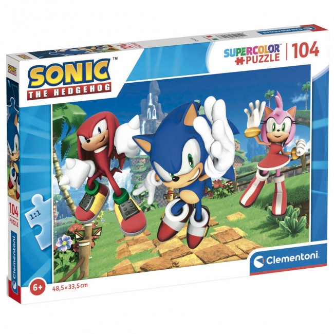 CLEMENTONI PUZZLE 104 SUPER COLOR SONIC CLEMENTONI PUZZLE 104 SUPER COLOR SONIC