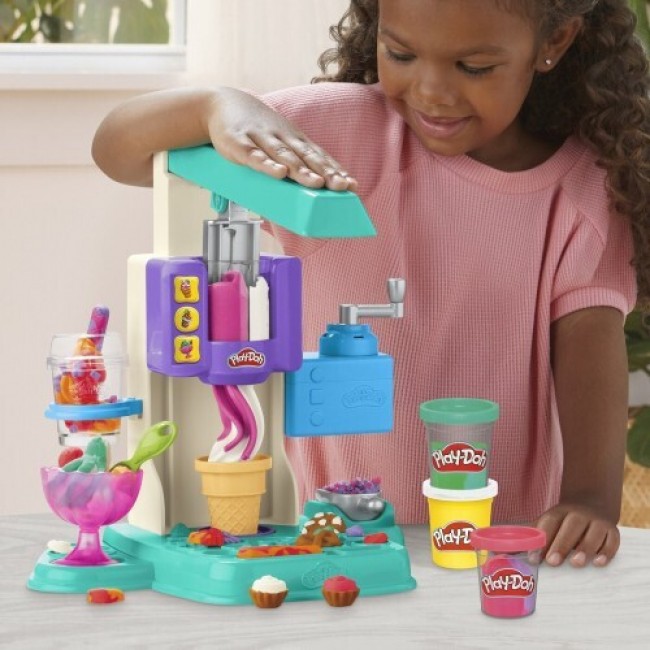 PLAY-DOH RAINBOW SWIRL ICE CREAM PLAYSET PLAY-DOH RAINBOW SWIRL ICE CREAM PLAYSET