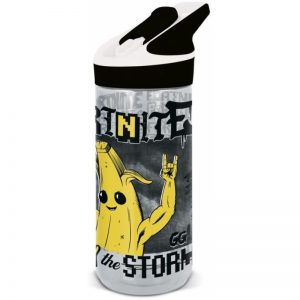 STOR FORTNITE ΠΑΙΔΙΚΟ ΠΑΓΟΥΡΙ ΠΛΑΣΤΙΚΟ BPA FREE ΜΑΥΡΟ ΚΙΤΡΙΝΟ 620ML
