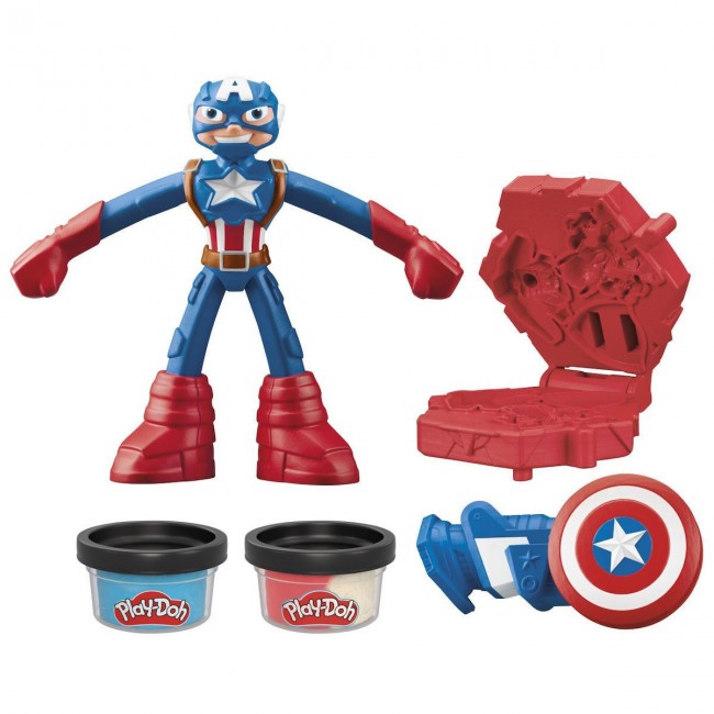 PLAY-DOH ΣΕΤ ΠΑΙΧΝΙΔΙΟΥ CAPTAIN AMERICA STAMPING SHIELD PLAY-DOH ΣΕΤ ΠΑΙΧΝΙΔΙΟΥ CAPTAIN AMERICA STAMPING SHIELD