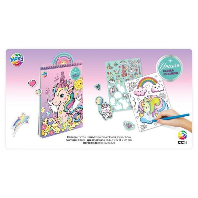 ΒΙΒΛΙΟ ΖΩΓΡΑΦΙΚΗΣ ΜΕ ΜΕ STICKERS UNICORN ΒΙΒΛΙΟ ΖΩΓΡΑΦΙΚΗΣ ΜΕ ΜΕ STICKERS UNICORN
