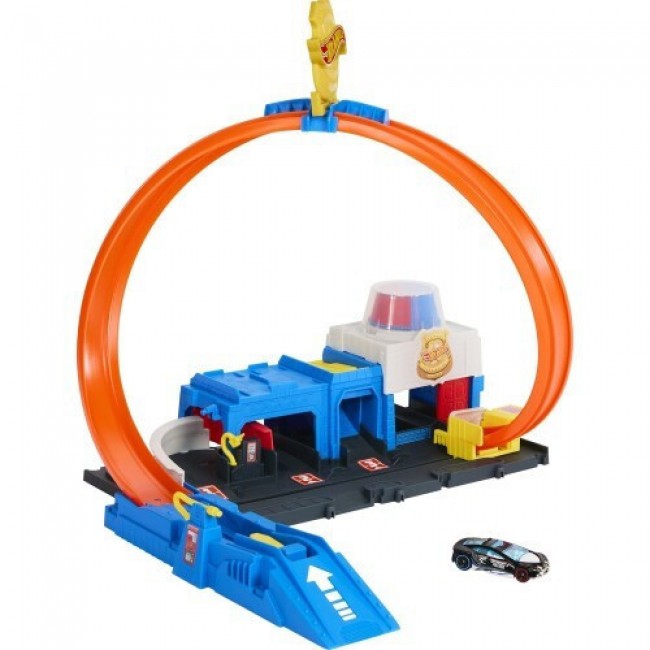 HOT WHEELS CITY - ΠΙΣΤΑ ΑΣΤΥΝΟΜΙΚΟ ΤΜΗΜΑ ΜΕ ΌΧΗΜΑ ΠΑΙΧΝΙΔΙ - JBM71 HOT WHEELS CITY - ΠΙΣΤΑ ΑΣΤΥΝΟΜΙΚΟ ΤΜΗΜΑ ΜΕ ΌΧΗΜΑ ΠΑΙΧΝΙΔΙ - JBM71
