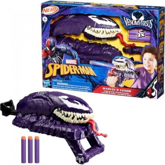 NERF ΟΠΛΟ MARVEL SPIDERMAN VENOMVERSUS MARVELS VENOM STRIKE BLASTER NERF ΟΠΛΟ MARVEL SPIDERMAN VENOMVERSUS MARVELS VENOM STRIKE BLASTER
