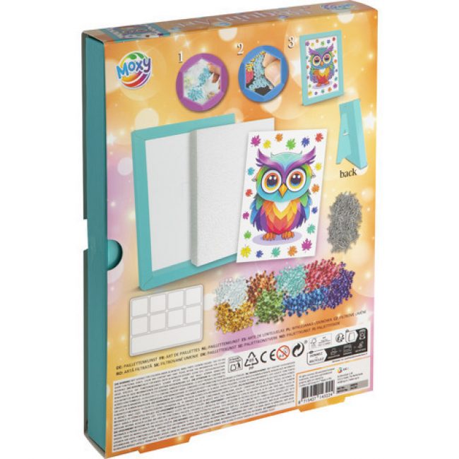 ΖΩΓΡΑΦΙΚΗ ΜΕ ΠΟΥΛΙΕΣ ΚΑΙ ΚΟΡΝΙΖΑ SEQUIN ART OWL ΖΩΓΡΑΦΙΚΗ ΜΕ ΠΟΥΛΙΕΣ ΚΑΙ ΚΟΡΝΙΖΑ SEQUIN ART OWL