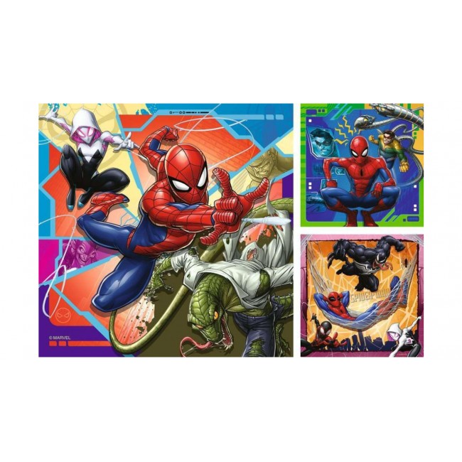 RAVENSBURGER ΠΑΖΛ SPIDERMAN MARVEL 3X49 ΤΕΜΑΧΙΑ RAVENSBURGER ΠΑΖΛ SPIDERMAN MARVEL 3X49 ΤΕΜΑΧΙΑ