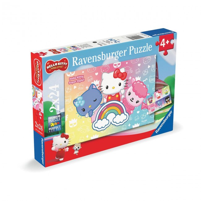 RAVENSBURGER PUZZLE 2X24 TEM.HELLO KITTY
