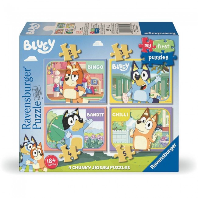 RAVENSBURGER ΤΑ ΠΡΩΤΑ ΜΟΥ ΠΑΖΛ 2/3/4/5 ΤΕΜ. BLUEY RAVENSBURGER ΤΑ ΠΡΩΤΑ ΜΟΥ ΠΑΖΛ 2/3/4/5 ΤΕΜ. BLUEY
