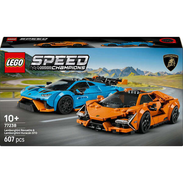 LEGO SPEED CHAMPIONS LAMBORGHINI REVUELTO & HURACAN STO (77238)