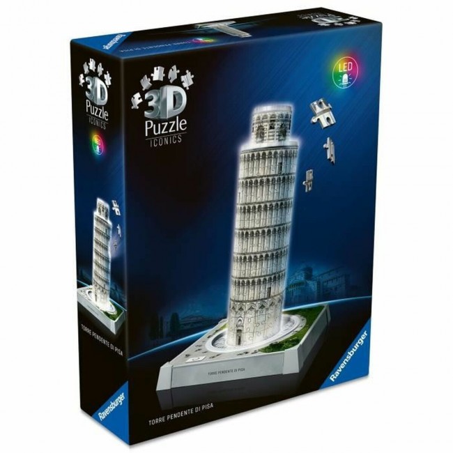 RAVENSBURGER PUZZLE 3D ICONICS ΠΙΖΑ NIGHT EDITION 216TEM. RAVENSBURGER PUZZLE 3D ICONICS ΠΙΖΑ NIGHT EDITION 216TEM.