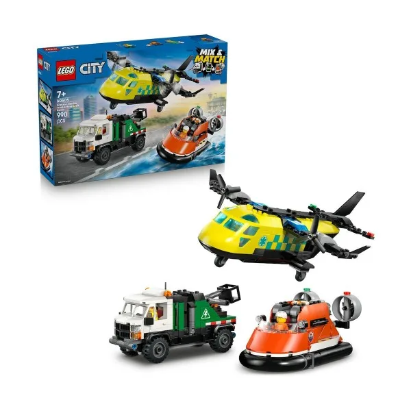 LEGO CITY ΣΥΛΛΟΓΗ ΜΕ ΑΕΡΟΠΛΑΝΟ ΦΟΡΤΗΓΟ ΕΞΥΠΗΡΕΤΗΣΗΣ & ΧΟΒΕΡΚΡΑΦΤ (60505)