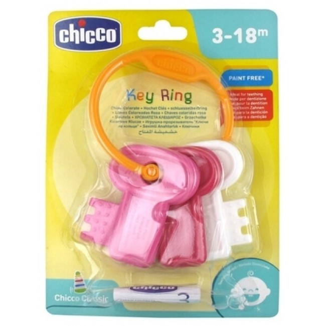 CHICCO ΧΡΩΜΑΤΙΣΤΑ ΚΛΕΙΔΙΑ ΡΟΖ CHICCO ΧΡΩΜΑΤΙΣΤΑ ΚΛΕΙΔΙΑ ΡΟΖ