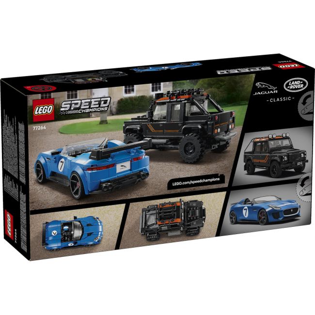 LEGO SPEED CHAMPIONS JAGUAR PROJECT 7 AND LAND ROVER DEFENDER 77264 LEGO SPEED CHAMPIONS JAGUAR PROJECT 7 AND LAND ROVER DEFENDER 77264