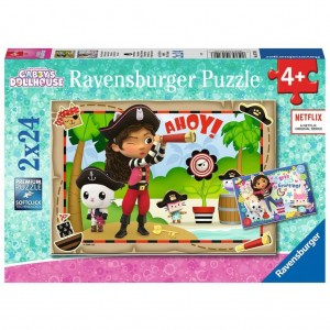 RAVENSBURGER PUZZLE 2X 24 ΤΕΜ. GABBYS DOLLHOUSE
