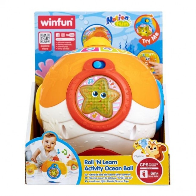 WINFUN ΜΠΑΛΙΤΣΑ ΔΡΑΣΤΗΡΙΟΤΗΤΩΝ ΩΚΕΑΝΟΣ ROLL N LEARN ACTIVITY OCEAN BALL WINFUN ΜΠΑΛΙΤΣΑ ΔΡΑΣΤΗΡΙΟΤΗΤΩΝ ΩΚΕΑΝΟΣ ROLL N LEARN ACTIVITY OCEAN BALL