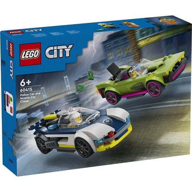 LEGO CITY POLICE CAR AND MUSCLE CAR CHASE