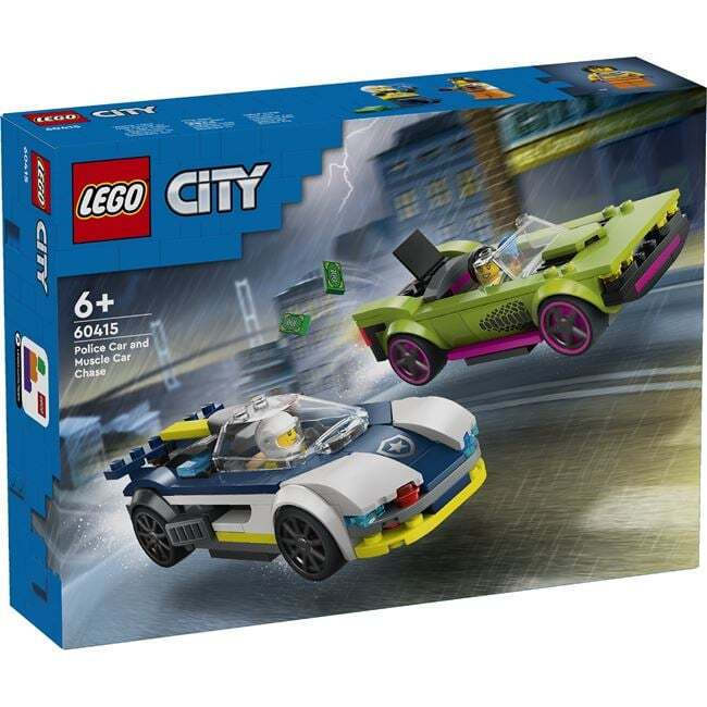 LEGO CITY POLICE CAR AND MUSCLE CAR CHASE LEGO CITY POLICE CAR AND MUSCLE CAR CHASE