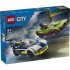LEGO CITY POLICE CAR AND MUSCLE CAR CHASE LEGO CITY POLICE CAR AND MUSCLE CAR CHASE