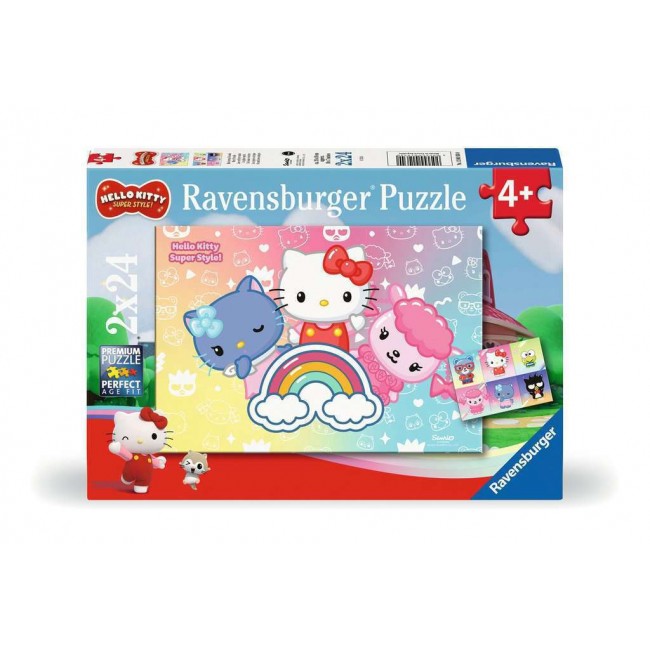 RAVENSBURGER PUZZLE 2X24 TEM.HELLO KITTY
