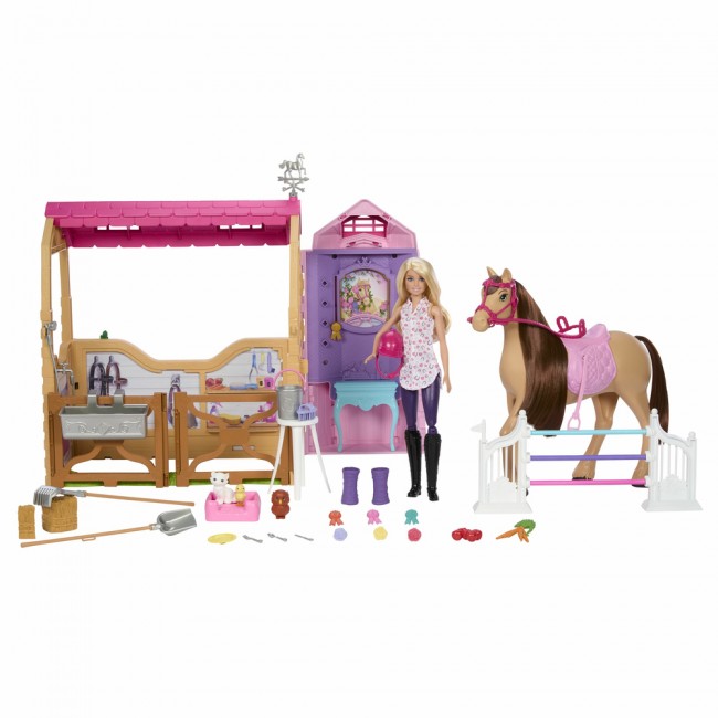 BARBIE ULTIMATE STABLE ΣΕΤ ΜΕ ΚΟΥΚΛΑ ΚΑΙ ΑΛΟΓΟ BARBIE ULTIMATE STABLE ΣΕΤ ΜΕ ΚΟΥΚΛΑ ΚΑΙ ΑΛΟΓΟ
