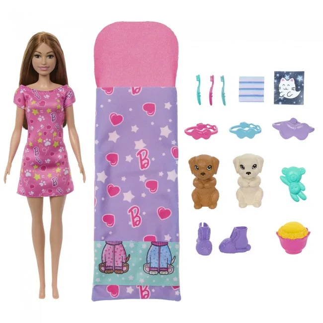 BARBIE ΚΟΥΚΛΑ PUPPY SLUMBER PARTY (HXN01) BARBIE ΚΟΥΚΛΑ PUPPY SLUMBER PARTY (HXN01)