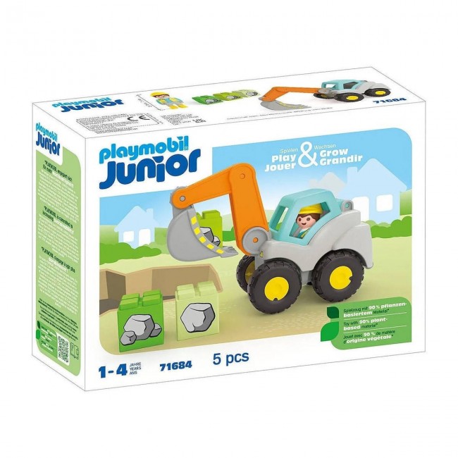 PLAYMOBIL JUNIOR ΑΝΑΤΡΕΠΟΜΕΝΟ ΦΟΡΤΗΓΟ ΜΕ ΕΡΓΑΤΗ