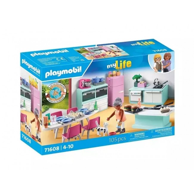 PLAYMOBIL MY LIFE ΜΟΝΤΕΡΝΑ ΚΟΥΖΙΝΑ ΜΕ ΤΡΑΠΕΖΑΡΙΑ