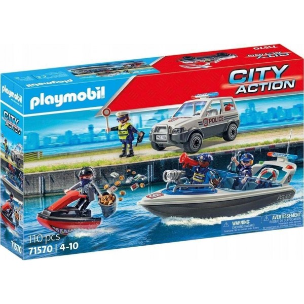 PLAYMOBIL CITY ΘΑΛΑΣΣΙΑ ΑΣΤΥΝΟΜΙΚΗ ΚΑΤΑΔΙΩΞΗ