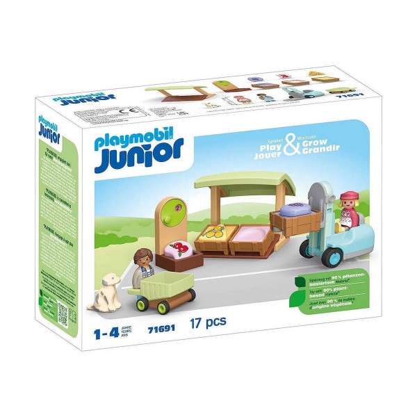 PLAYMOBIL JUNIOR ΠΑΓΚΟΣ ΒΙΟΛΟΓΙΚΩΝ ΠΡΟΪΟΝΤΩΝ ΚΑΙ ΚΛΑΡΚ (71691)