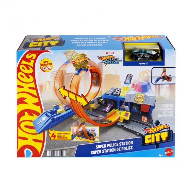HOT WHEELS CITY - ΠΙΣΤΑ ΑΣΤΥΝΟΜΙΚΟ ΤΜΗΜΑ ΜΕ ΌΧΗΜΑ ΠΑΙΧΝΙΔΙ - JBM71 HOT WHEELS CITY - ΠΙΣΤΑ ΑΣΤΥΝΟΜΙΚΟ ΤΜΗΜΑ ΜΕ ΌΧΗΜΑ ΠΑΙΧΝΙΔΙ - JBM71