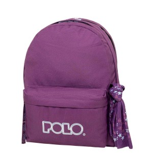 ΣΑΚΙΔΙΟ POLO ORIGINAL DOUBLE SCARF VIOLET/LIGHT CYAN-ΒΙΟΛΕΤΙ/ΑΝΟΙΧΤΟ ΚΥΑΝΟ 2025